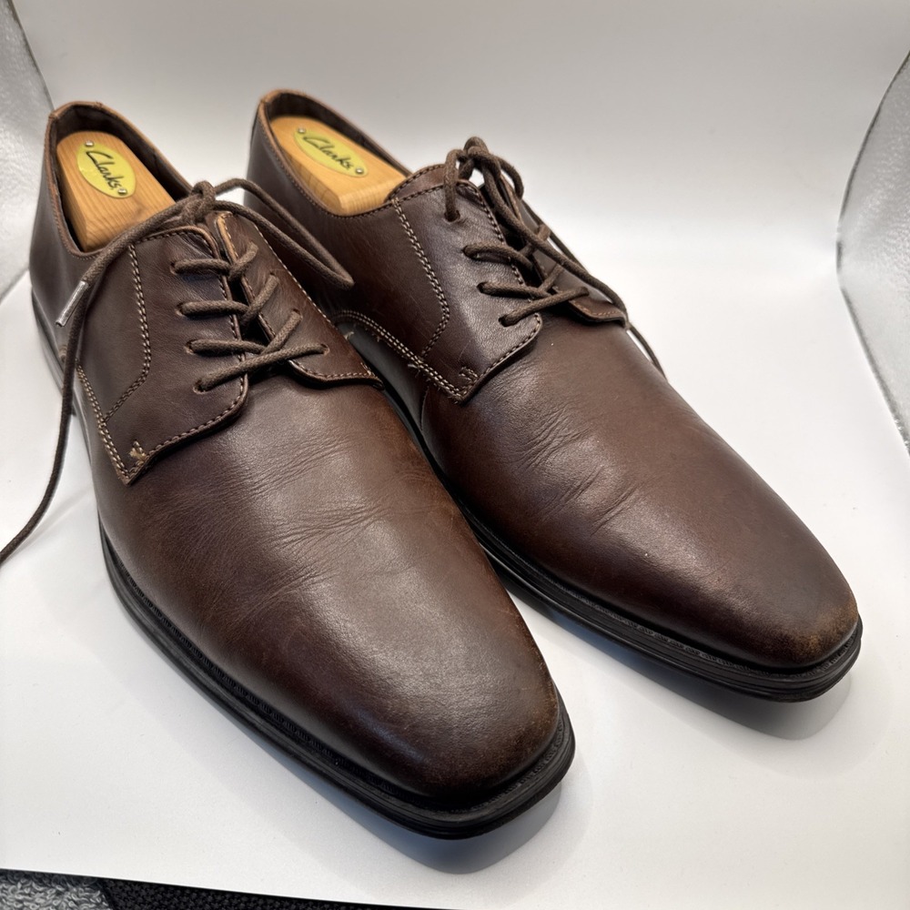 Clark's Men's Size 9 Brown Dress Shoes #1048